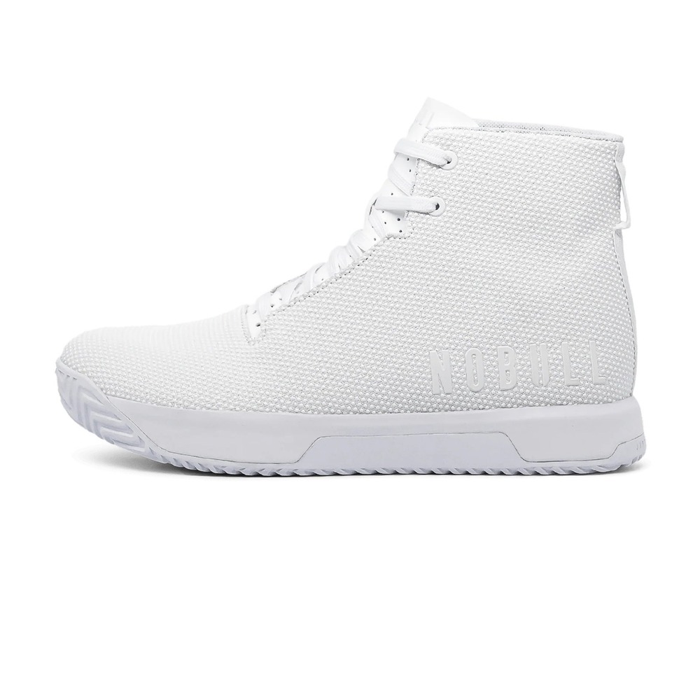 NOBULL Outwork Edge High Top Training Shoes White Womens 7 Mens 5.5